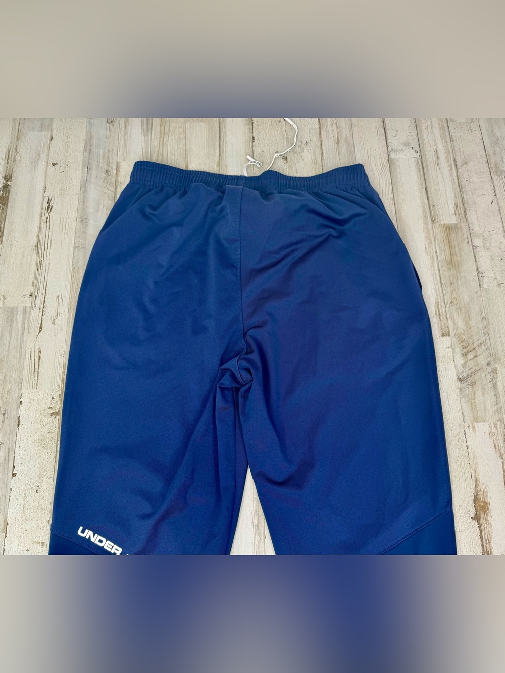 Under Armour Joggers Mens Large Blue Loose Drawstring Fleece Pocket Sweatpants - Picture 9 of 10